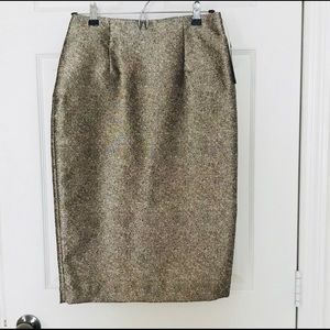 Worthington Gold Metallic Skirt